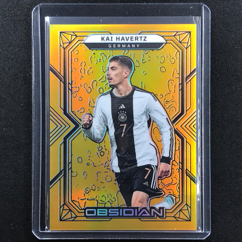 2022-23 Obsidian Kai Havertz Base Electric Etch Gold Flood 2/10