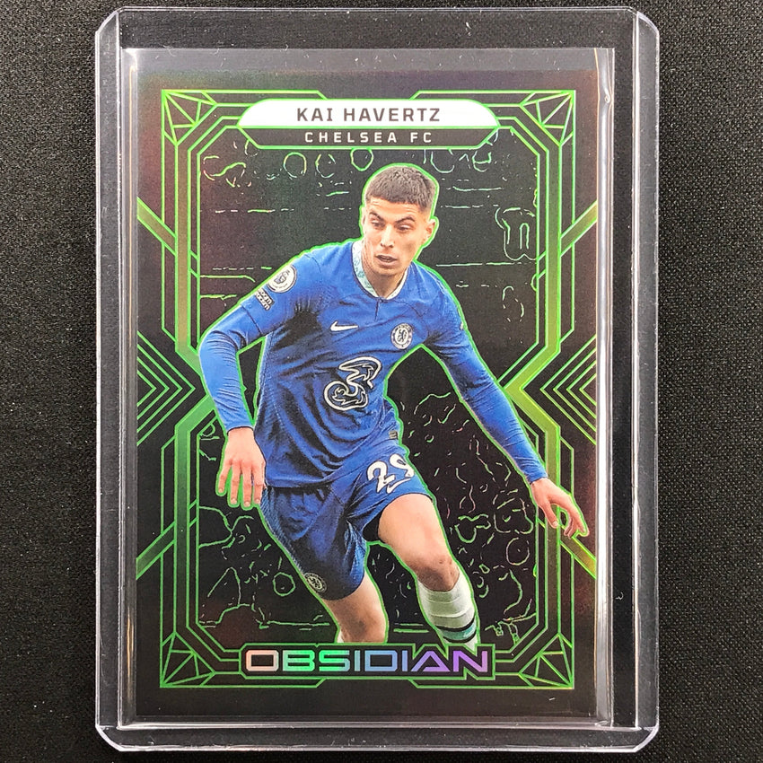 2022-23 Obsidian Kai Havertz Base Electric Etch Green 3/5