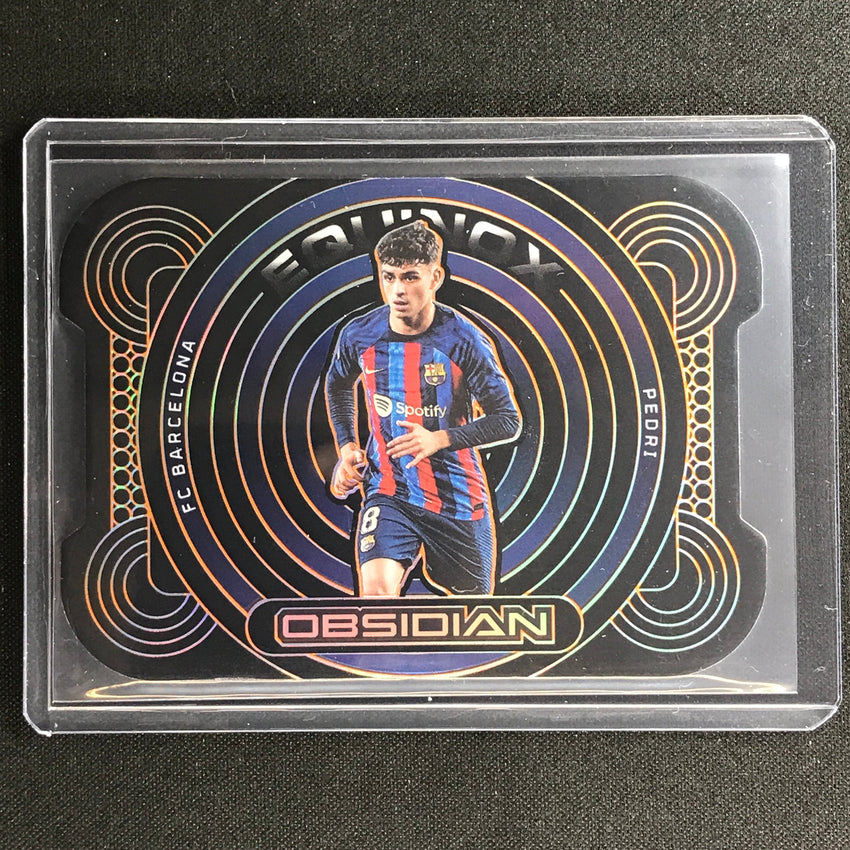 2022-23 Obsidian Pedri Equinox Die-cut Electric Etch Orange 19/65