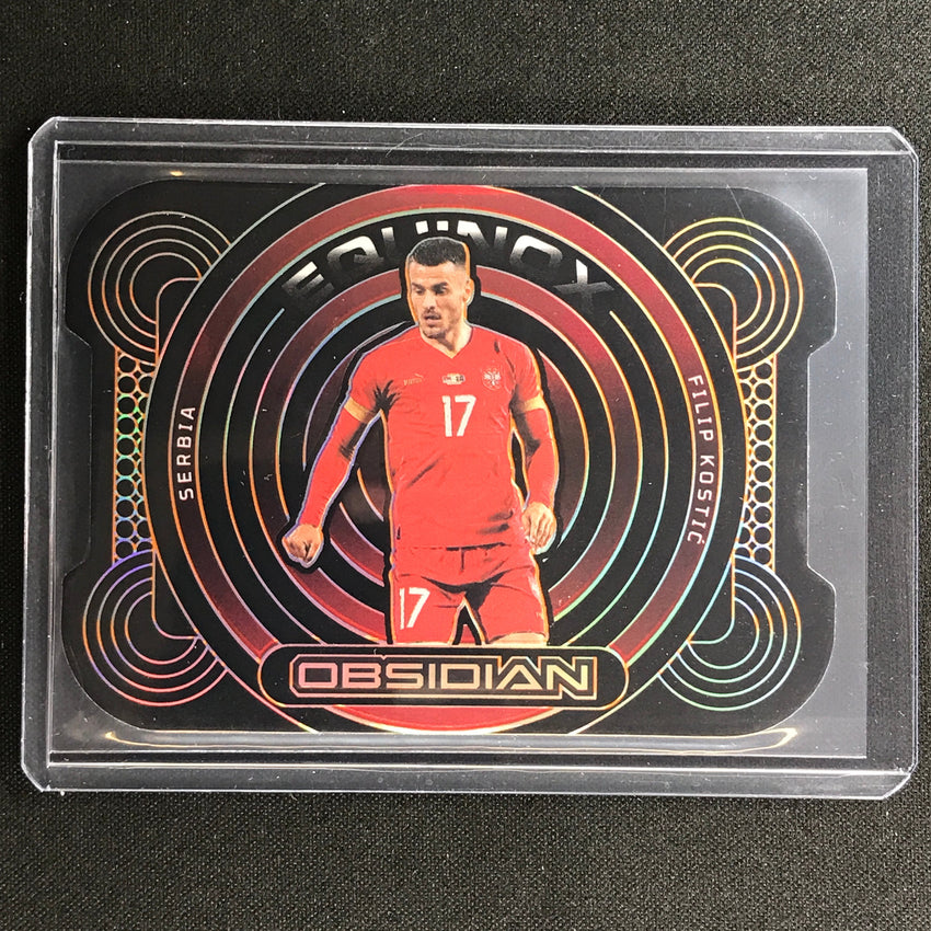 2022-23 Obsidian Filip Kostic Equinox Die-cut Electric Etch Orange 14/65