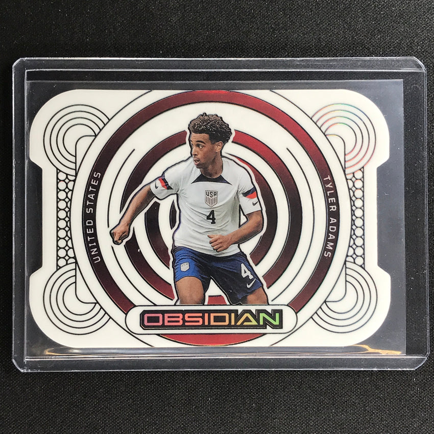 2022-23 Obsidian Tyler Adams Equinox Die-cut Electric Etch Contra 1/9
