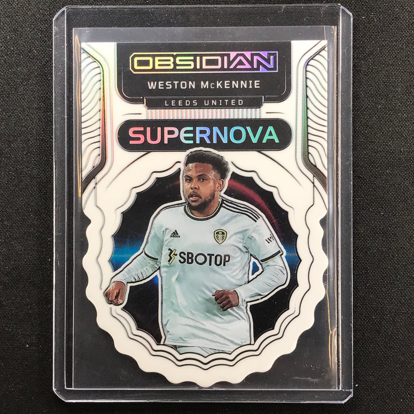 2022-23 Obsidian Weston Mckennie Supernova Die-cut Electric Etch Contra 3/9