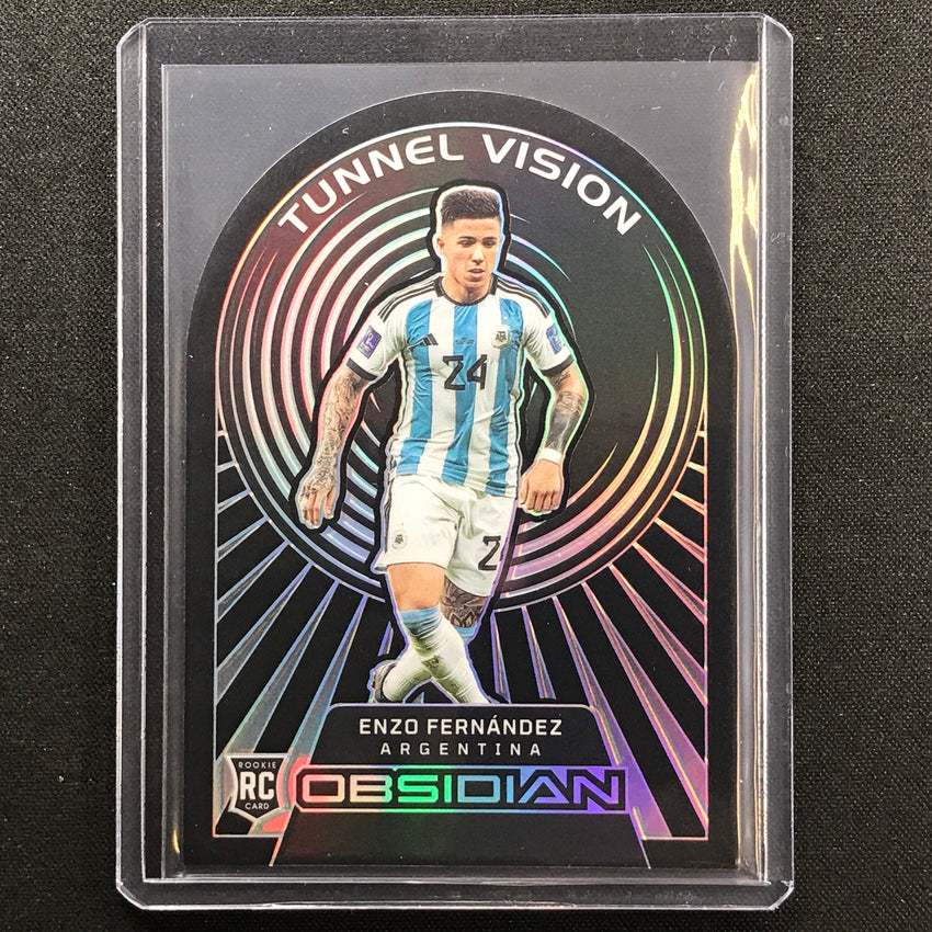 2022-23 Obsidian Enzo Fernandez Rookie Tunnel Vision Die-cut Silver 84/115