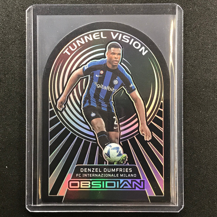2022-23 Obsidian Denzel Dumfries Tunnel Vision Die-cut Silver 71/115