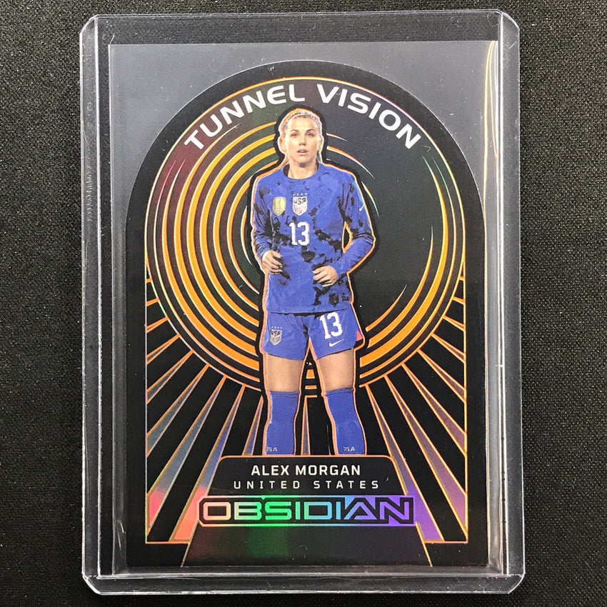 2022-23 Obsidian Alex Morgan Tunnel Vision Die-cut Electric Etch Orange 44/65