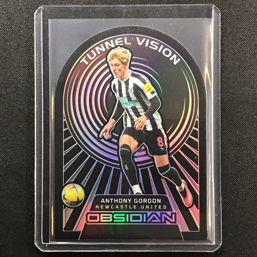 2022-23 Obsidian Anthony Gordon Tunnel Vision Die-cut Electric Etch Purple 1/30
