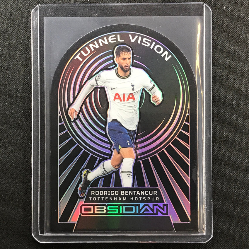 2022-23 Obsidian Rodrigo Bentancur Tunnel Vision Die-cut Electric Purple 6/30