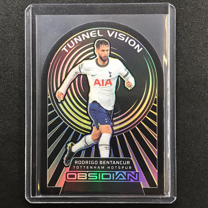 2022-23 Obsidian Rodrigo Bentancur Tunnel Vision Die-cut Electric Yellow 2/10