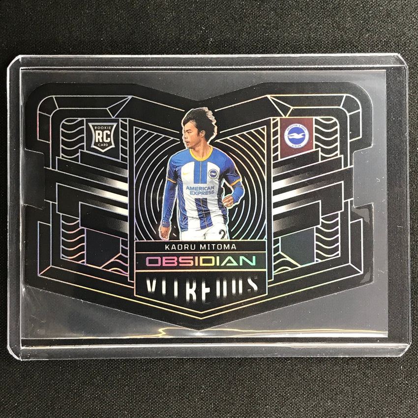 2022-23 Obsidian Kaoru Mitoma Rookie Vitreous Die-cut Silver 28/115