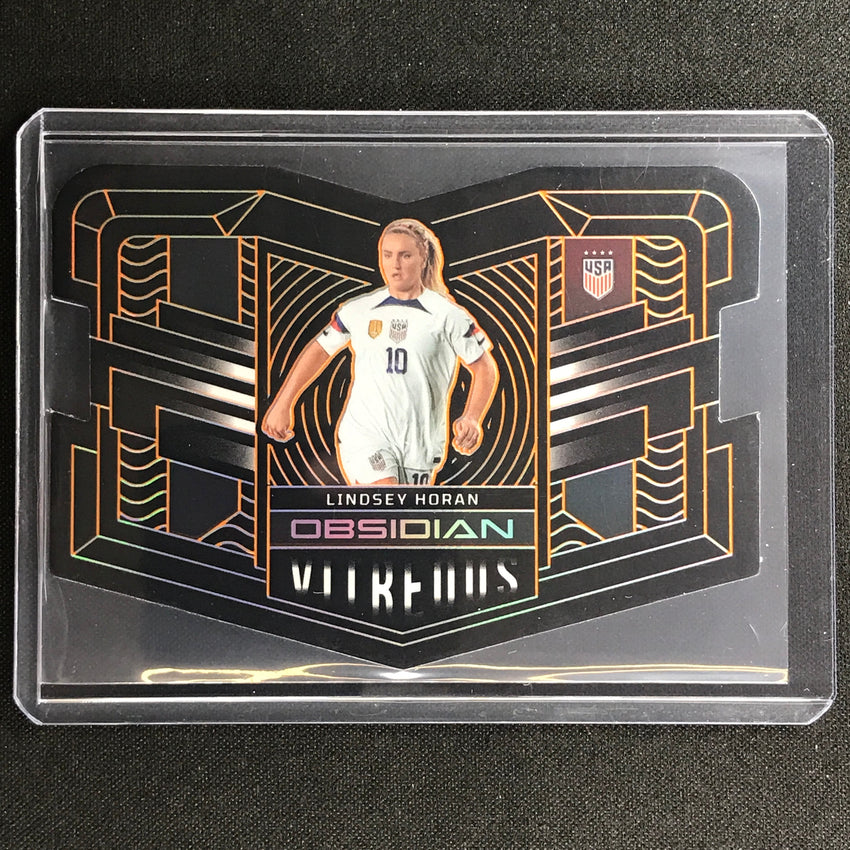 2022-23 Obsidian Lindsey Horan Vitreous Die-cut Electric Etch Orange 23/65