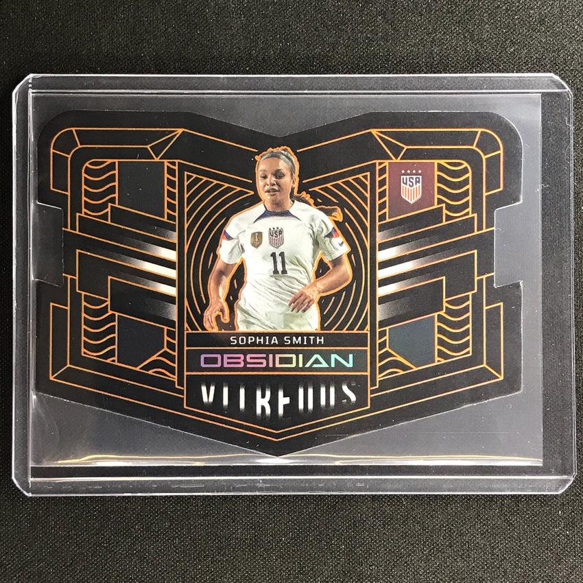 2022-23 Obsidian Sophia Smith Vitreous Die-cut Electric Etch Orange 62/65