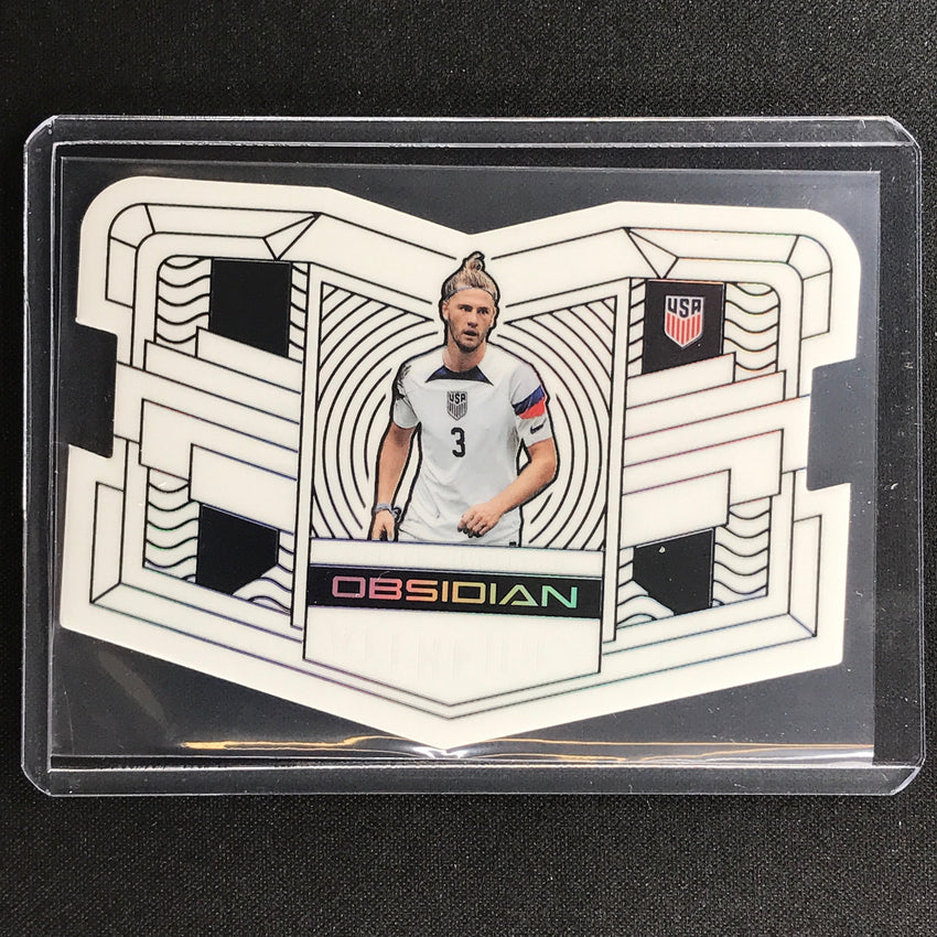 2022-23 Obsidian Walker Zimmerman Vitreous Die-cut Electric Etch Contra 3/9