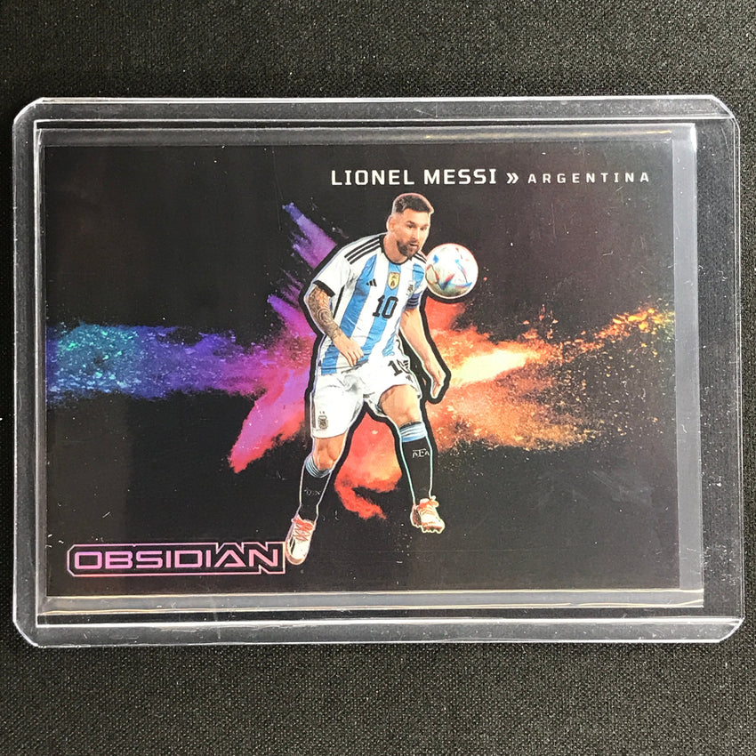 2022-23 Obsidian Lionel Messi Black Colorblast Ssp No 2