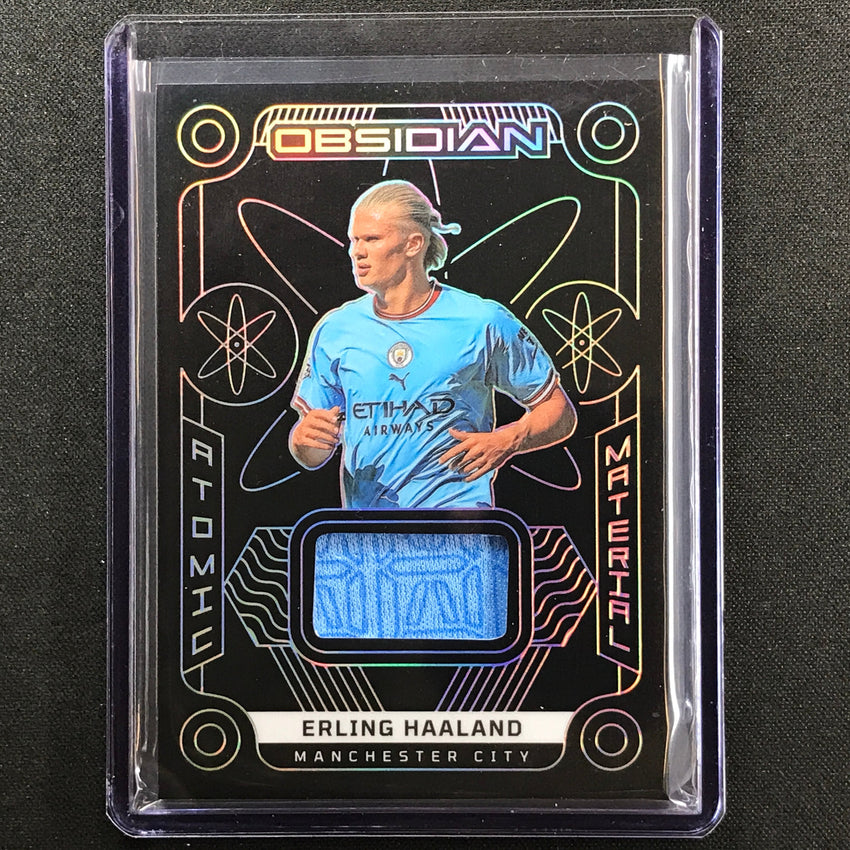 2022-23 Obsidian Erling Haaland Atomic Material Relic Silver 79/199