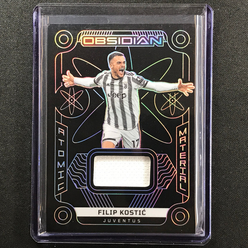 2022-23 Obsidian Filip Kostic Atomic Material Relic Silver 34/199