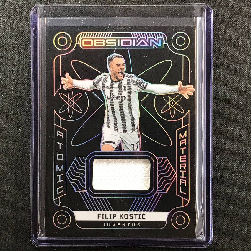 2022-23 Obsidian Filip Kostic Atomic Material Relic Silver 87/199
