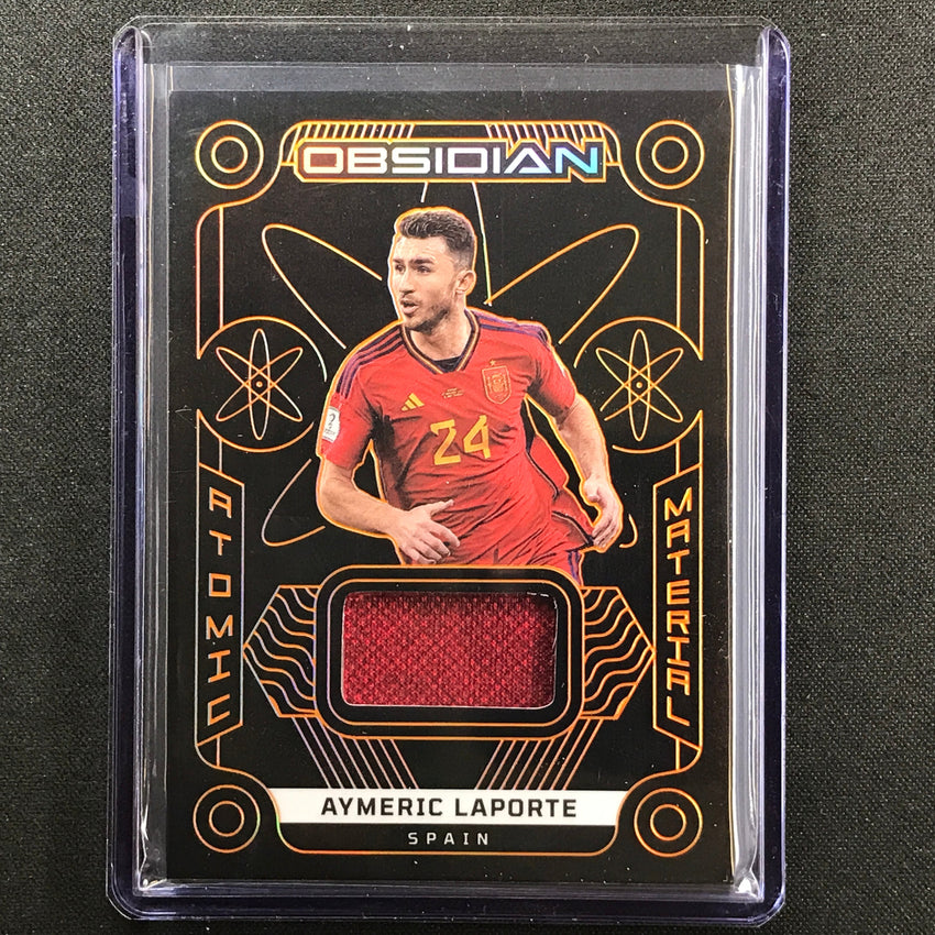 2022-23 Obsidian Aymeric Laporte Atomic Material Relic Electric Orange 72/75