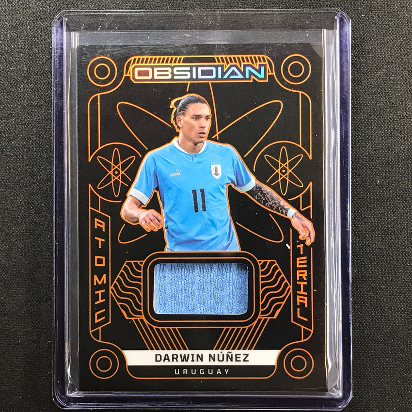 2022-23 Obsidian Darwin Nunez Atomic Material Relic Electric Etch Orange 2/75