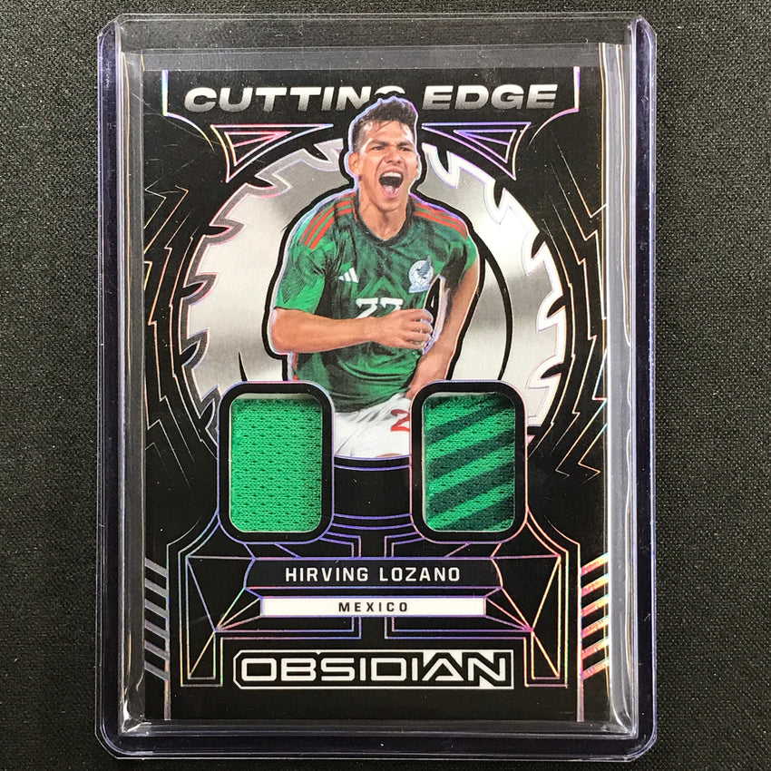 2022-23 Obsidian Hirving Lozano Cutting Edge Relic Electric Etch Purple 47/50