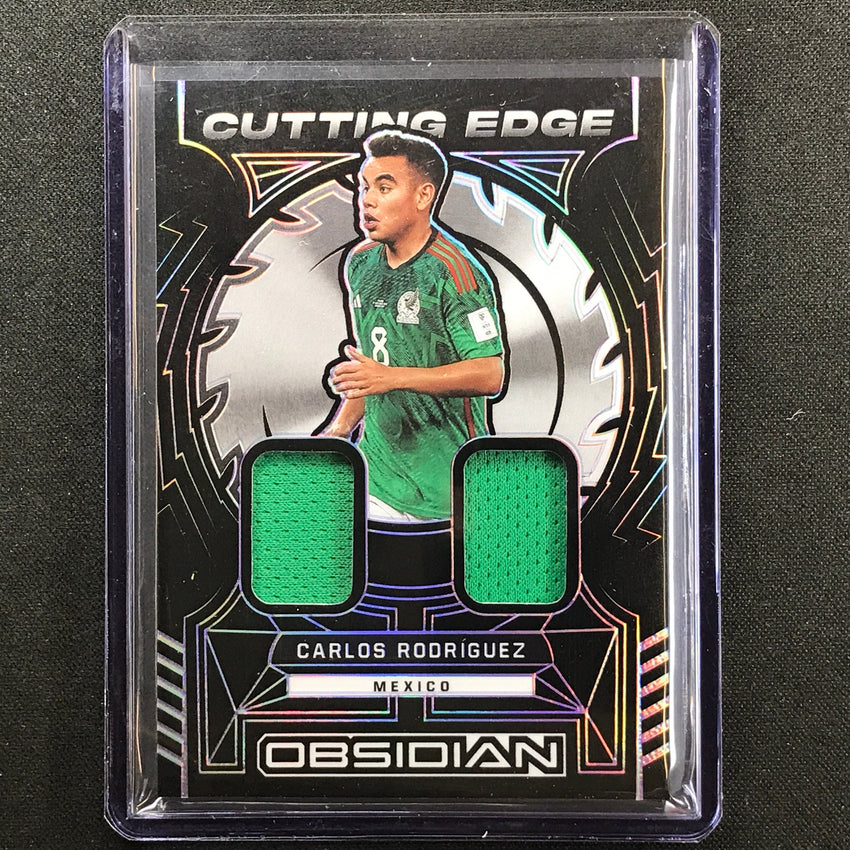 2022-23 Obsidian Carlos Rodriguez Cutting Edge Relic Electric Etch Purple 33/49