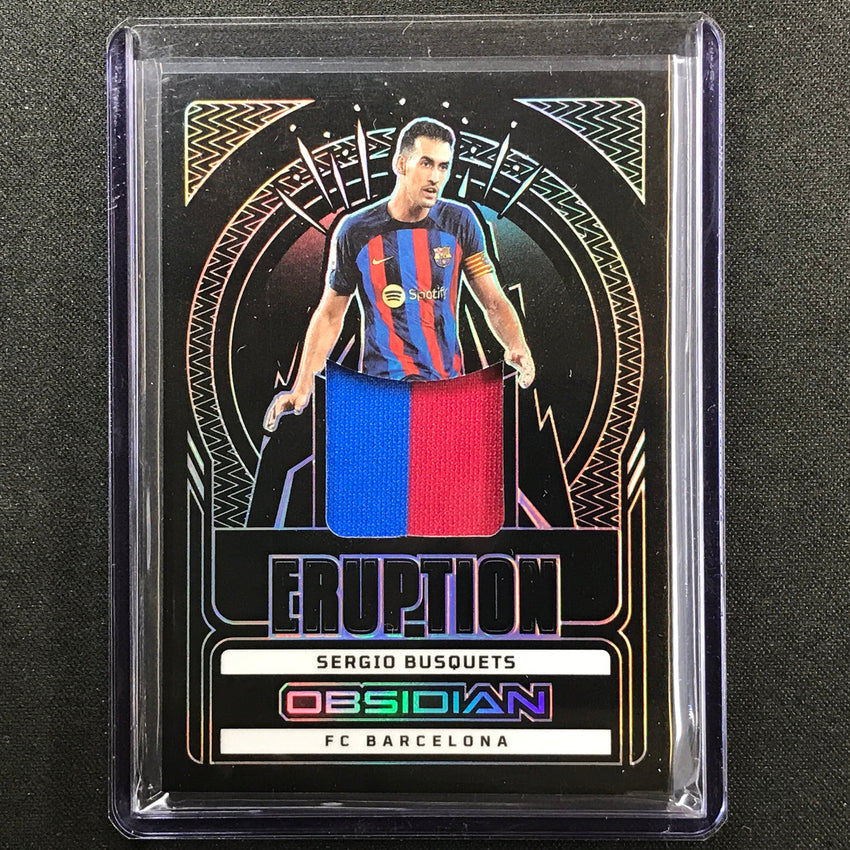 2022-23 Obsidian Sergio Busquets Eruption Relic Silver 122/199