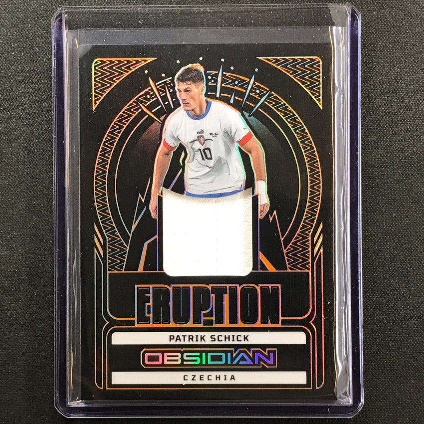 2022-23 Obsidian Patrik Schick Eruption Relic Electric Etch Orange 23/75