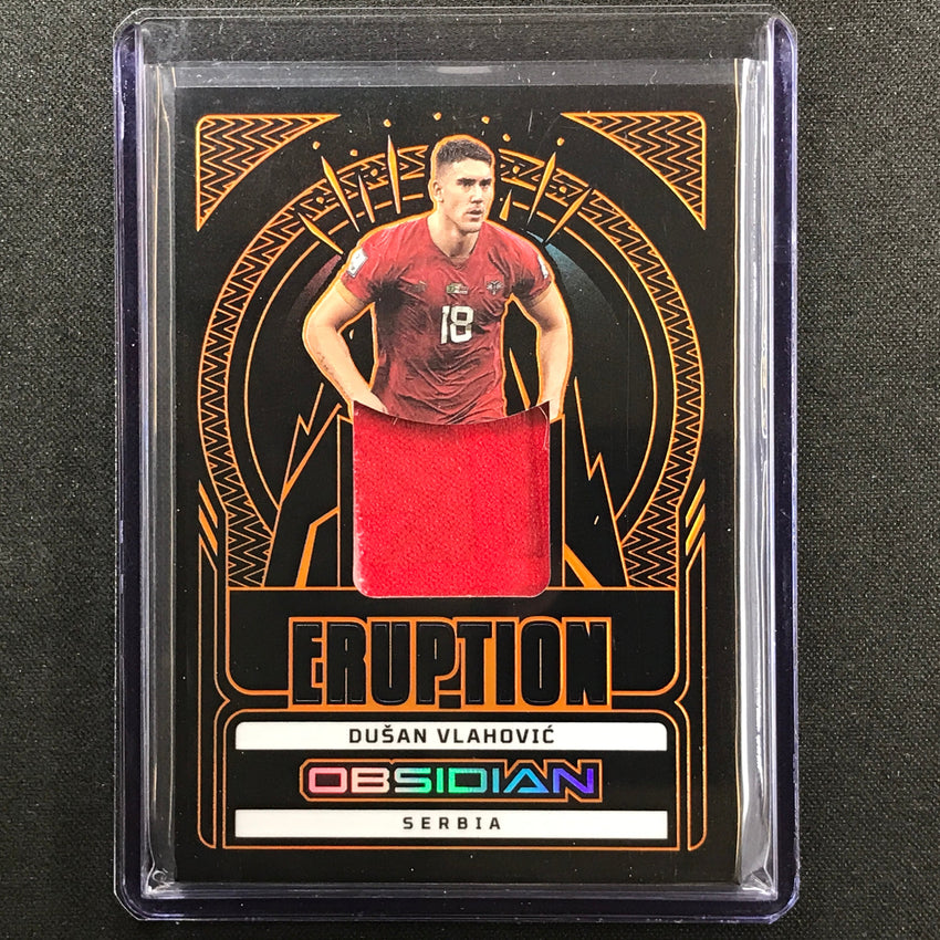 2022-23 Obsidian Dusan Vlahovic Eruption Relic Electric Etch Orange 17/75