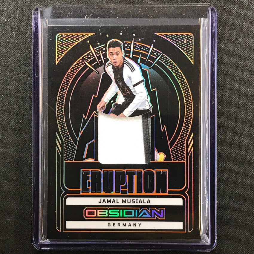 2022-23 Obsidian Jamal Musiala Eruption Relic Electric Etch Orange 50/75