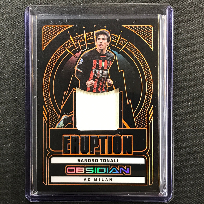 2022-23 Obsidian Sandro Tonali Eruption Relic Electric Etch Orange 38/75