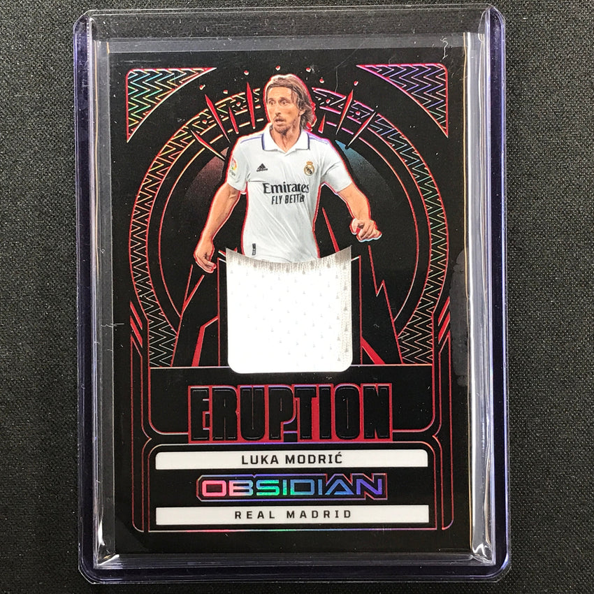 2022-23 Obsidian Luka Modric Eruption Relic Electric Etch Red 18/25