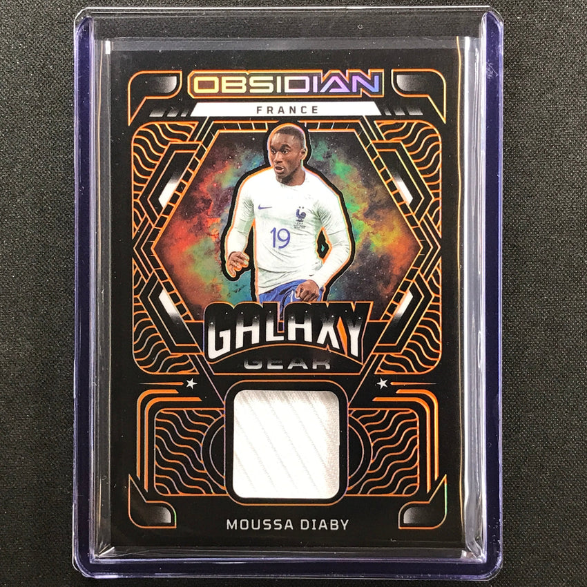 2022-23 Obsidian Moussa Diaby Galaxy Gear Relic Electric Etch Orange 36/75