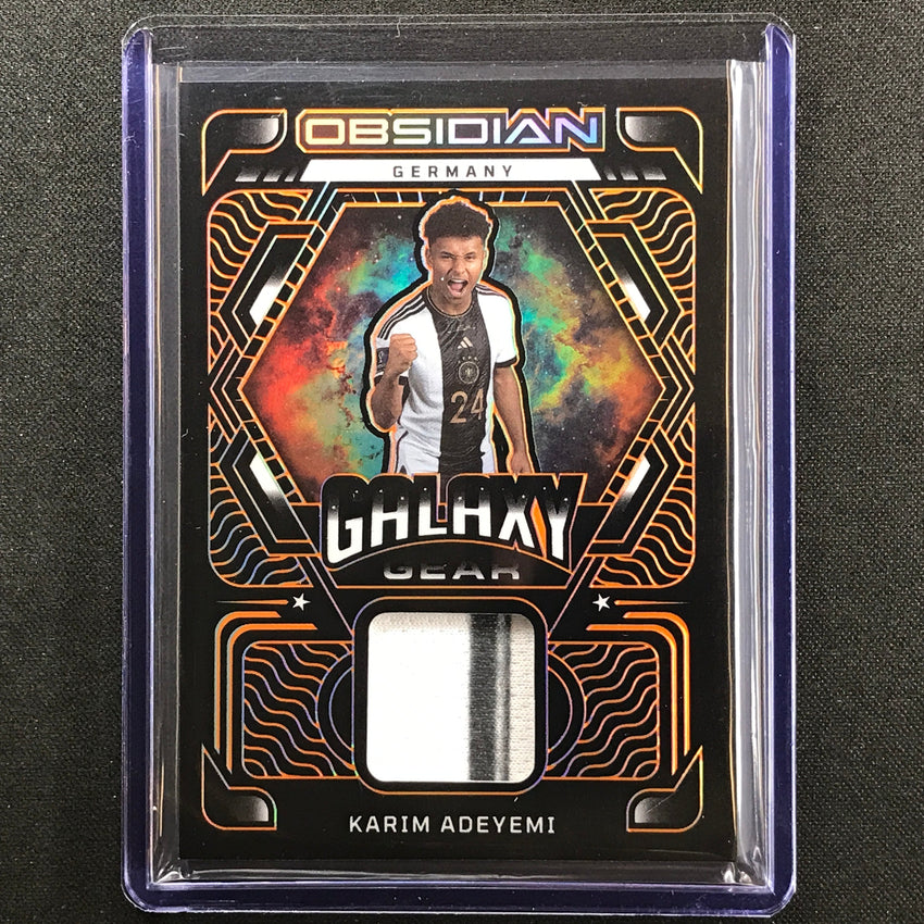 2022-23 Obsidian Karim Adeyemi Galaxy Gear Relic Electric Etch Orange 62/75