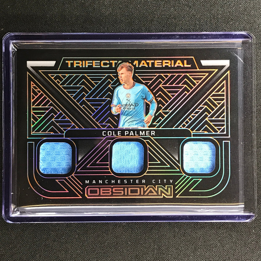 2022-23 Obsidian Cole Palmer Trifecta Material Relic Electric Etch Orange 6/75