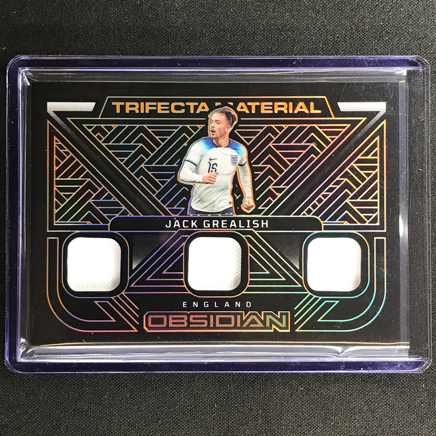 2022-23 Obsidian Jack Grealish Trifecta Material Relic Electric Orange 66/75