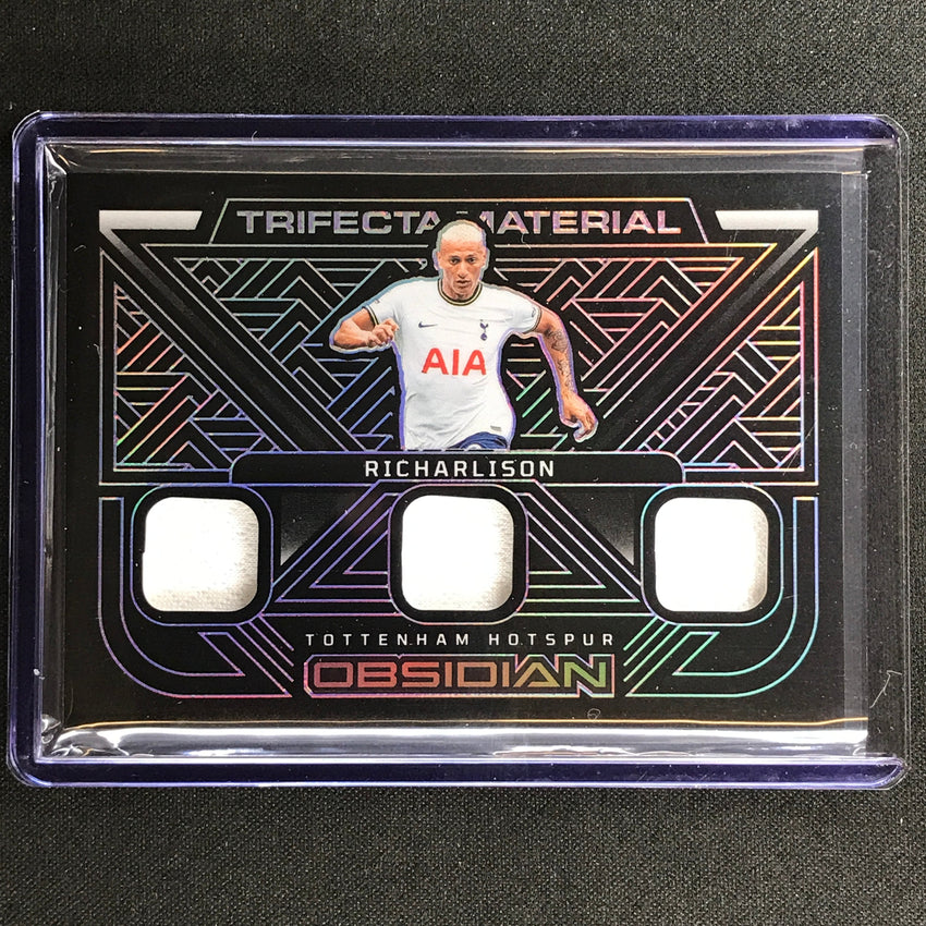 2022-23 Obsidian Richarlison Trifecta Material Relic Electric Etch Purple 4/50