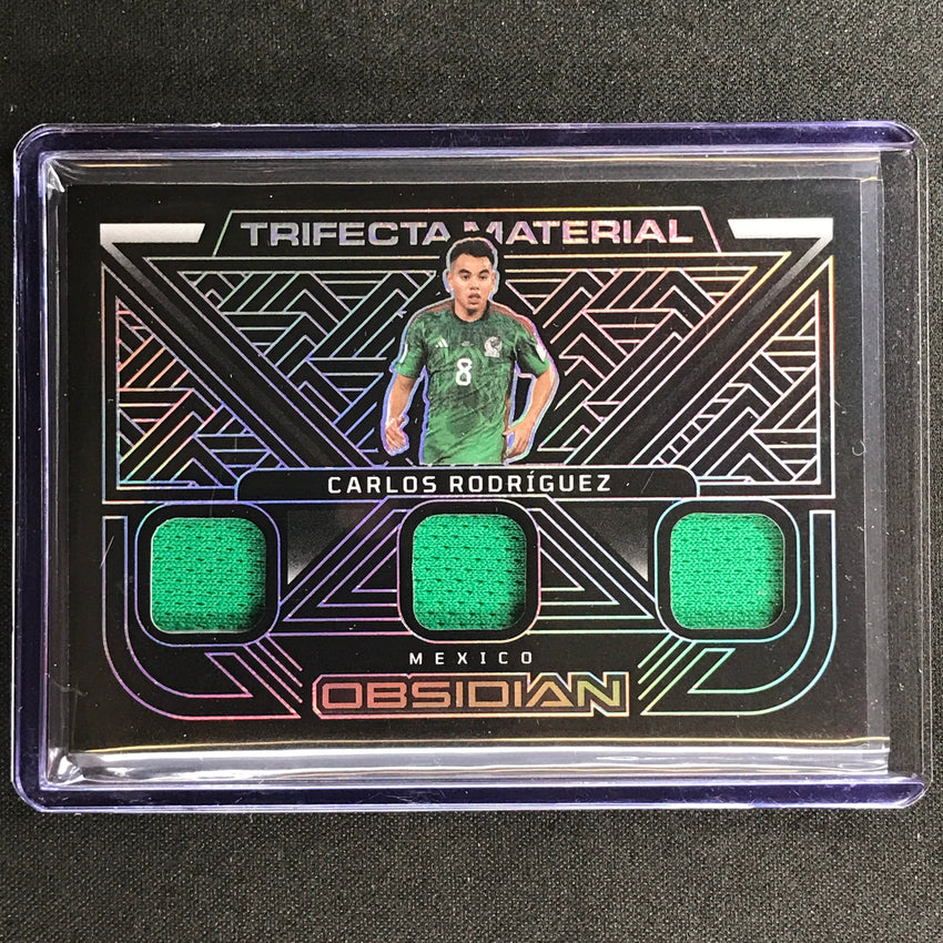2022-23 Obsidian Carlos Rodriguez Trifecta Material Relic Electric Purple 22/49