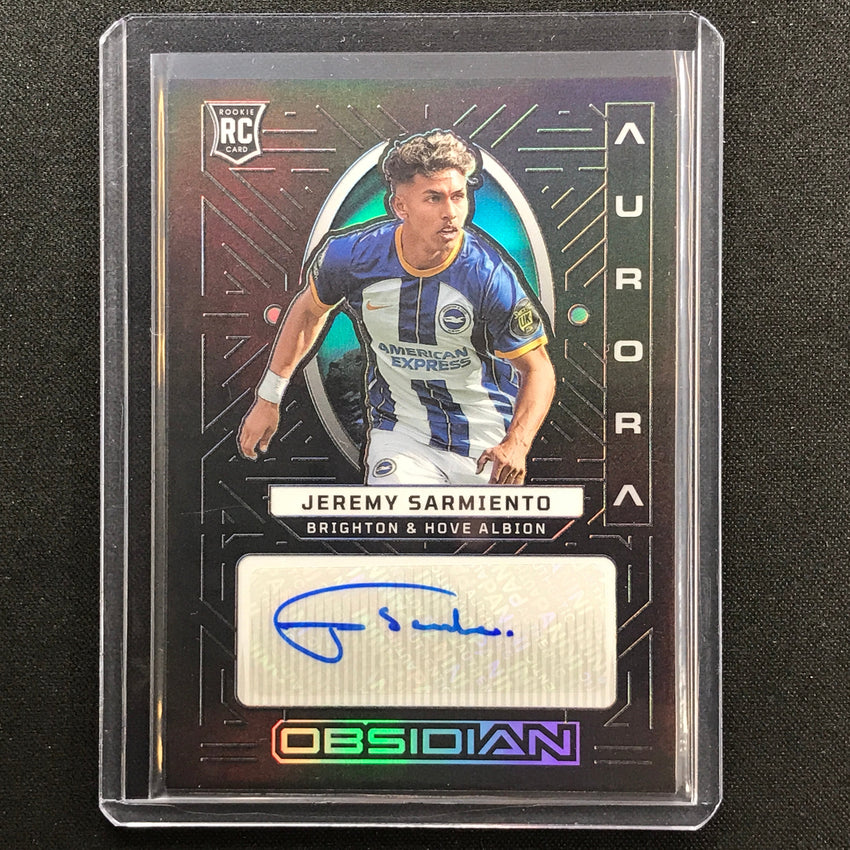 2022-23 Obsidian Jeremy Sarmiento Aurora Rookie Auto Silver 156/199