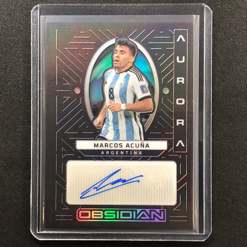 2022-23 Obsidian Marcos Acuna Aurora Auto Silver 129/199