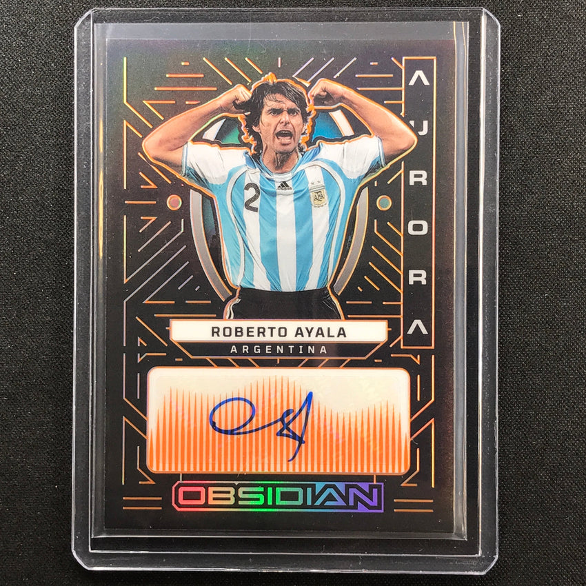 2022-23 Obsidian Roberto Ayala Aurora Auto Electric Etch Orange 22/75