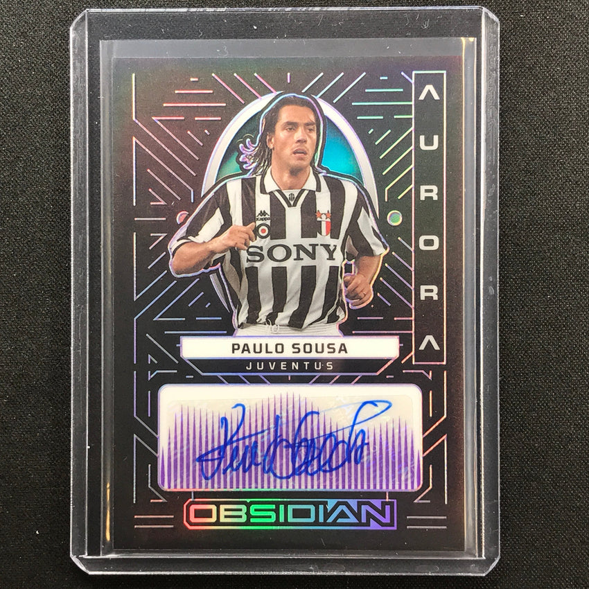 2022-23 Obsidian Paulo Sousa Aurora Auto Electric Etch Purple 17/50