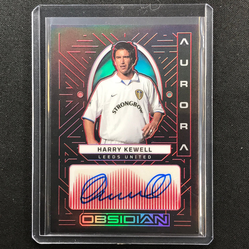 2022-23 Obsidian Harry Kewell Aurora Auto Electric Etch Red 6/25