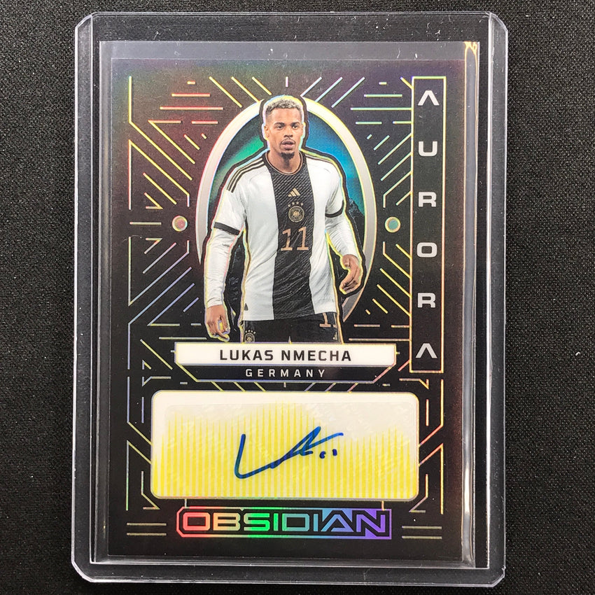 2022-23 Obsidian Lukas Nmecha Aurora Auto Electric Etch Yellow 10/10