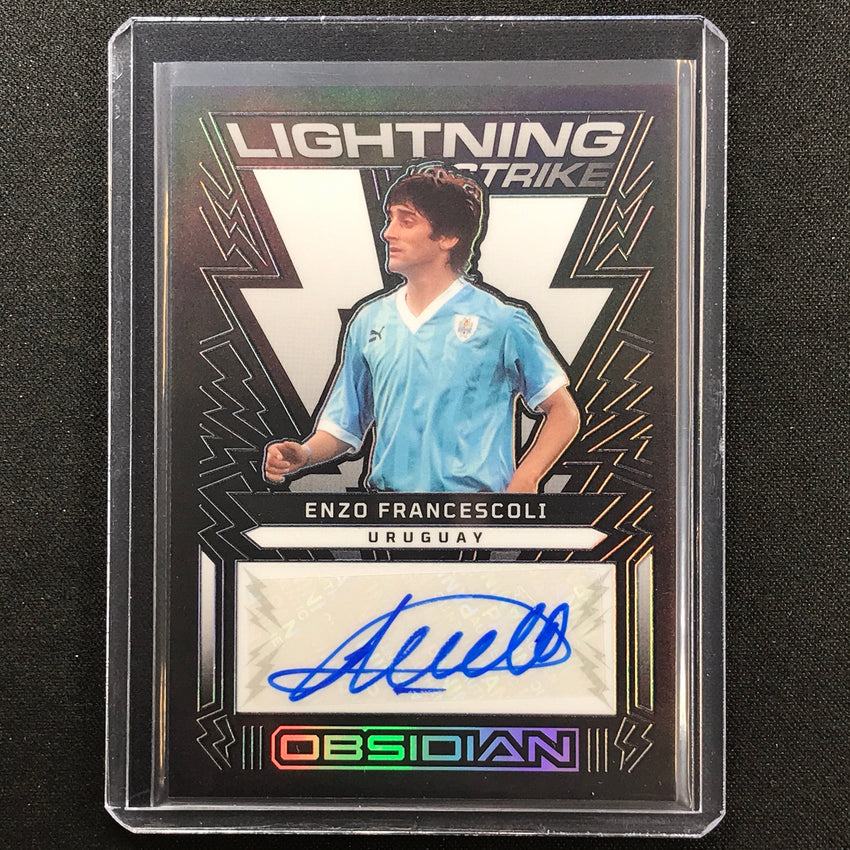 2022-23 Obsidian Enzo Francescoli Lightning Strike Auto Silver 113/199