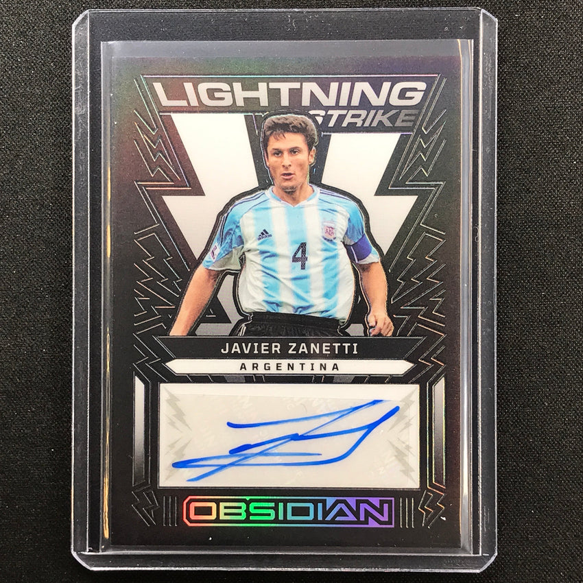 2022-23 Obsidian Javier Zanetti Lightning Strike Auto Silver 115/199