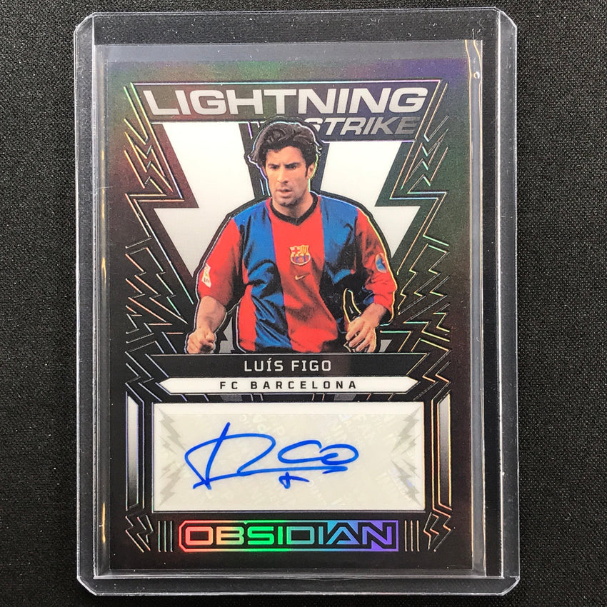 2022-23 Obsidian Luis Figo Lightning Strike Auto Silver 10/27
