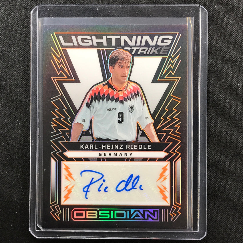 2022-23 Obsidian Karl-heinz Riedle Lightning Strike Auto Electric Orange 44/75