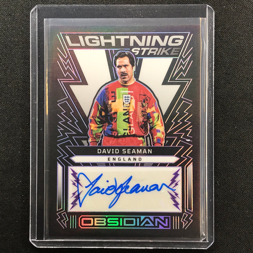 2022-23 Obsidian David Seaman Lightning Strike Auto Electric Etch Purple 8/20