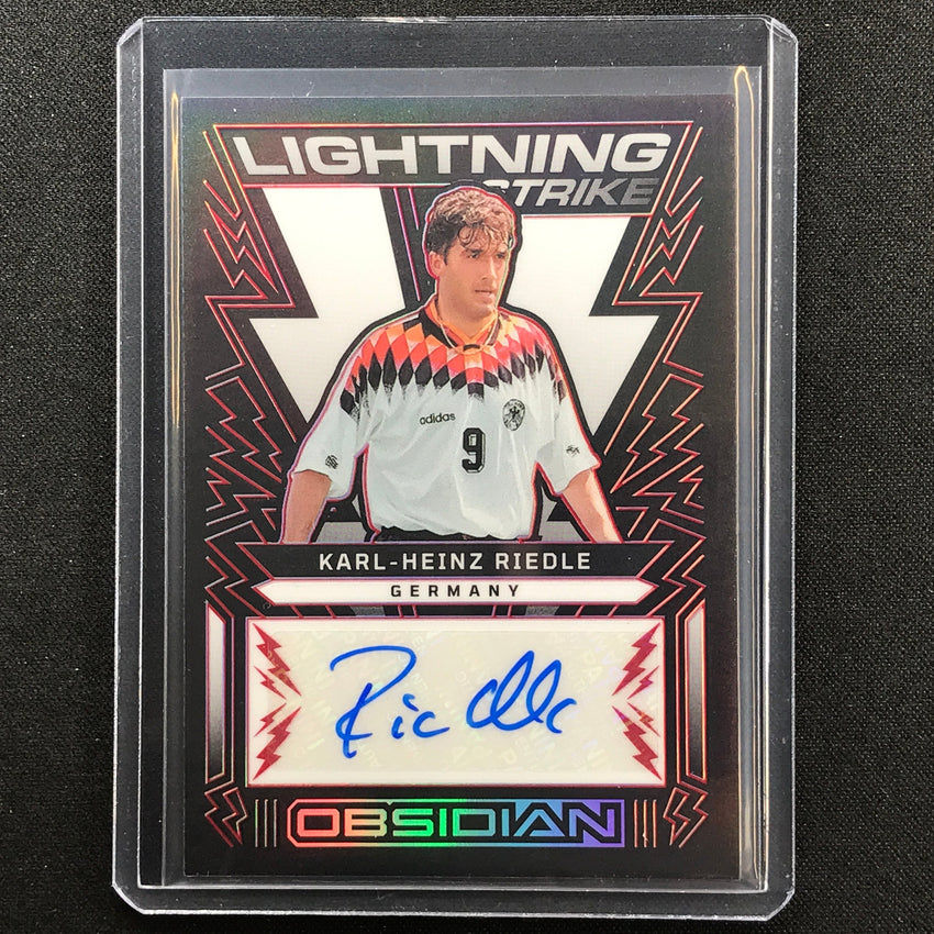 2022-23 Obsidian Karl-heinz Riedle Lightning Strike Auto Electric Etch Red 25/25