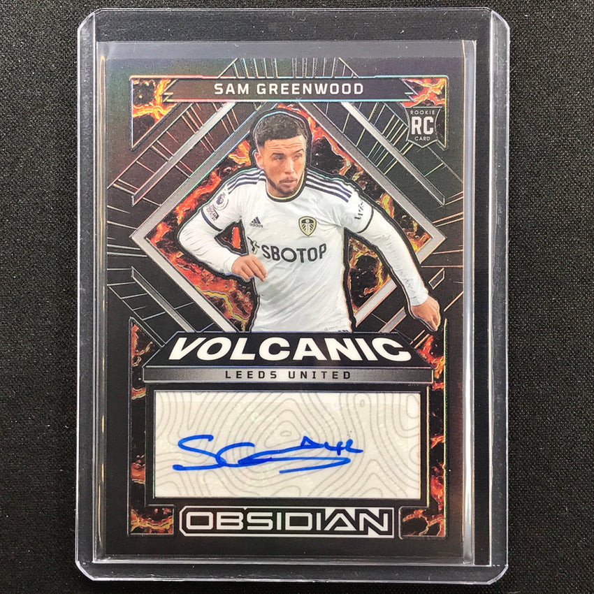 2022-23 Obsidian Sam Greenwood Volcanic Signatures Rookie Auto Silver 97/199