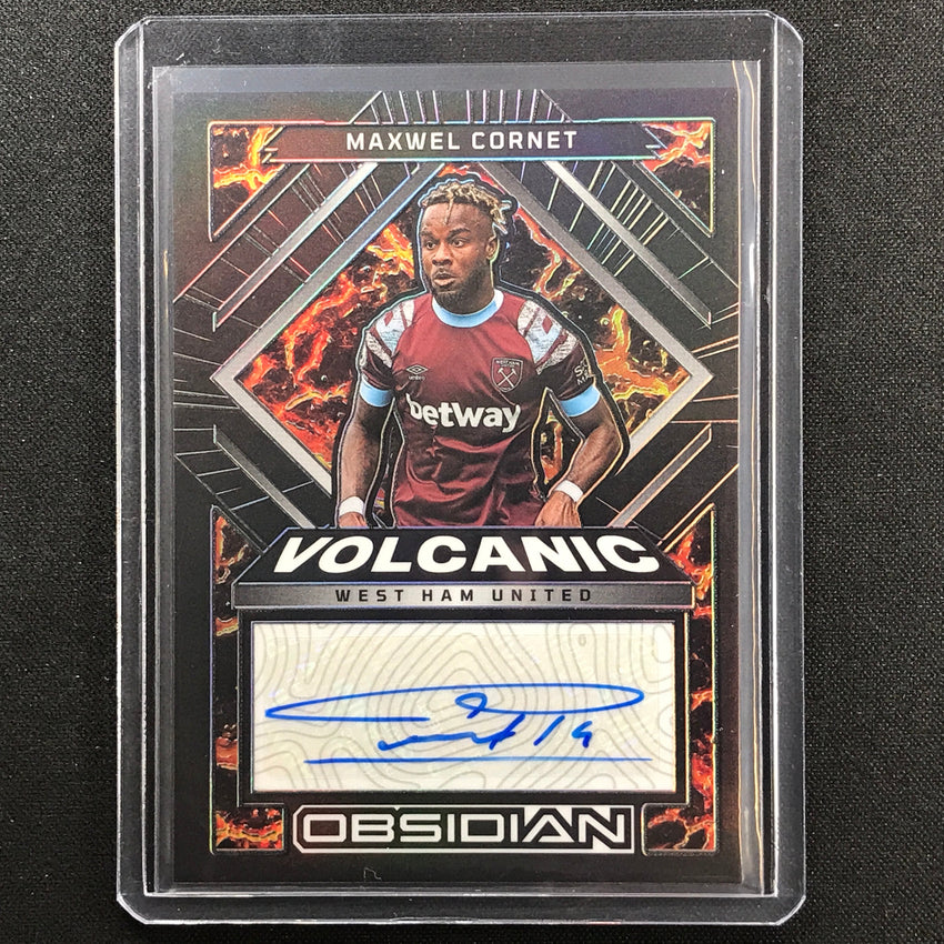 2022-23 Obsidian Maxwel Cornet Volcanic Signatures Auto Silver 107/199